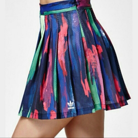 adidas Dresses & Skirts - Adidas X Pharrell Williams Limited Edition Pleated Multi Color Skirt Small